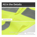 Yellow Hi Vis Reflective Workwear ANSI/ ISEA Standard High Visibility Safety Vest With Zipper